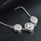 OL Silver Beads Zircon 925 Silver Bracelet