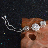 OL Silver Beads Zircon 925 Silver Bracelet