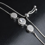OL Silver Beads Zircon 925 Silver Bracelet