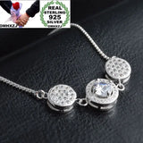 OL Silver Beads Zircon 925 Silver Bracelet