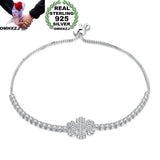 Snowflake Zircon 925 Silver Bracelet
