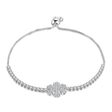 Snowflake Zircon 925 Silver Bracelet