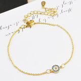 Zircon Devil Eye 18KT Bracelet for Party Gift