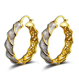 925 Silver Hoop Earrings Personality OL Party Wedding