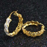 925 Silver Hoop Earrings Personality OL Party Wedding