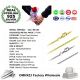 925 Sterling Silver Cross Chain Necklace