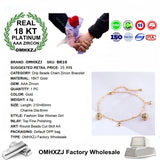 18KT Beads Charm Bracelet for Parties and Weddings