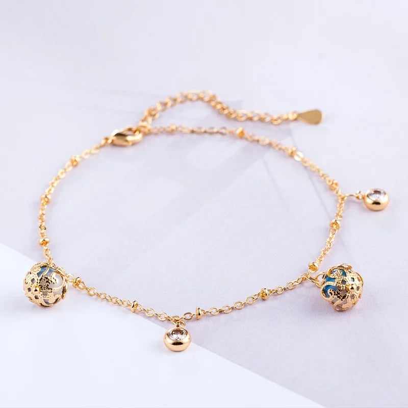 18KT Beads Charm Bracelet for Parties and Weddings