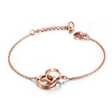 Rose Zircon Bracelet for Women, Party Wedding Gift