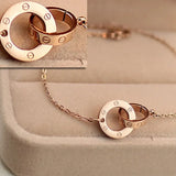 Rose Zircon Bracelet for Women, Party Wedding Gift