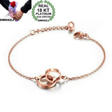 Rose Zircon Bracelet for Women, Party Wedding Gift