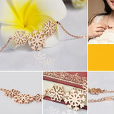 18KT Rose Pendant Necklace, Elegant Gift for Women