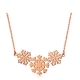 18KT Rose Pendant Necklace, Elegant Gift for Women