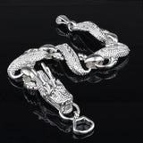 925 Sterling Silver Dragon Chain Bracelet BR56