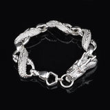 925 Silver Dragon Chain Bracelet BR56