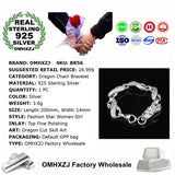 925 Silver Dragon Chain Bracelet BR56
