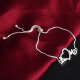 925 Sterling Silver LOVE Bracelet BR92
