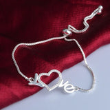 925 Sterling Silver LOVE Bracelet BR92