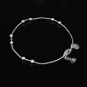 925 Sterling Silver Beads Chain Bracelet