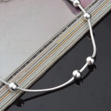925 Sterling Silver Beads Chain Bracelet