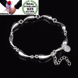 Sterling Silver Water Drop Chain Bracelet