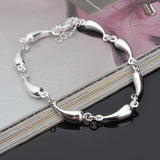 Sterling Silver Water Drop Chain Bracelet