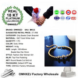 18KT Beads Chain Bracelet for Wedding Gift