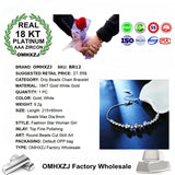 18KT Beads Chain Bracelet BR12 for Women - Party Wedding Gift