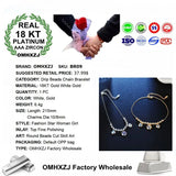 18KT Drip Beads Bracelet for Wedding Party Gift