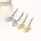 Zircon 925 Sterling Silver Stud Earrings for Party, Wedding
