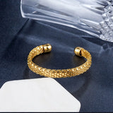Personality OL Woman Party 925 Sterling Silver Cuff Bangle Bracelet