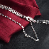 Unisex 925 Sterling Silver Chain Necklace