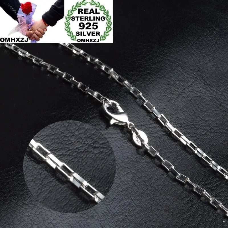 Unisex 925 Sterling Silver Chain Necklace
