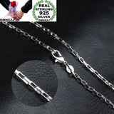 Unisex 925 Sterling Silver Chain Necklace