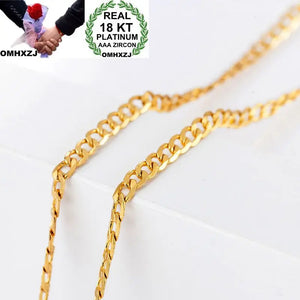 2MM 18KT Unisex Chain Necklace NC164