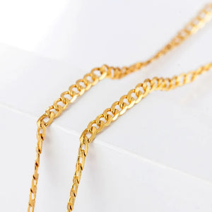 2MM 18KT Unisex Chain Necklace NC164