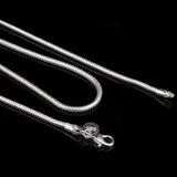 Unisex Silver Snake Chain Necklace 925 Sterling 2.4MM Wedding Gift