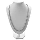Unisex Wedding Gift Silver 3MM Rope Chain Necklace NC185