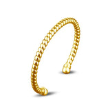 Personality Caterpillar Open Bracelet 925 Sterling Silver Cuff Bangle