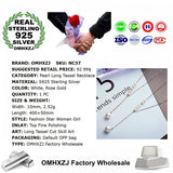 Pearls Long Tassel S925 Sterling Silver 18KT Rose Necklace