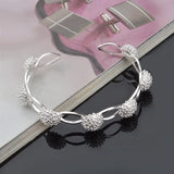 Seven Fireworks 925 Sterling Silver Cuff Bangle Bracelet