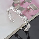 Seven Fireworks 925 Sterling Silver Cuff Bangle Bracelet