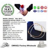 Silver Beads Chain 18KT Silver Bracelet BR15