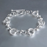 925 Sterling Silver Bracelet BR54 Party Wedding Gift