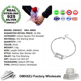 925 Silver Zircon Bracelet for Wedding Gift