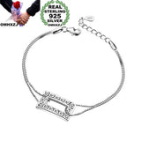 925 Silver Zircon Bracelet for Wedding Gift