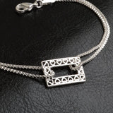 925 Silver Zircon Bracelet for Wedding Gift