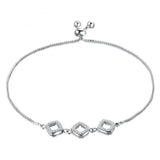 Square Zircon 925 Silver Bracelet BR88
