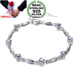 Romantic Zircon 925 Sterling Silver Bracelet Bangle SZ112