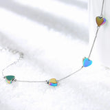 Colorful Heart 18KT Bracelet Bangle European Woman Girl Gift